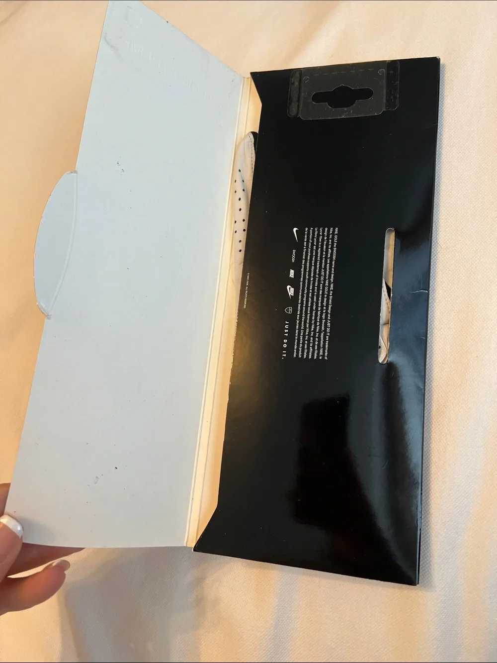 Nike White and Black Tech Xtreme Golf Glove Reg/Right ML